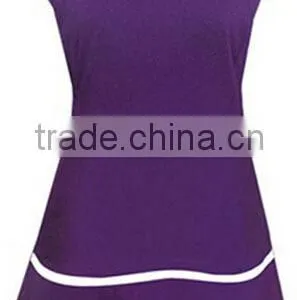 Custom Breathable Ladies Sweater Dress Purple Sport Dress thumbnail-1