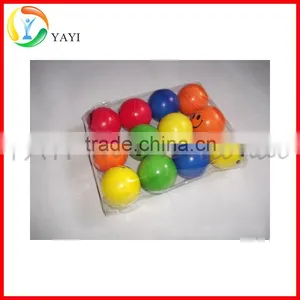 Hand Wrist Finger Exercise Stress Relief Happy Face PU Squeeze Ball thumbnail-5