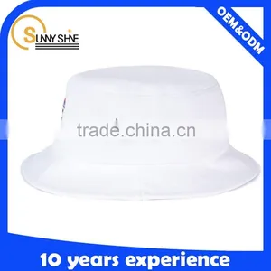 High Quality Custom 100% Cotton White Bucket Hats Wholesale Custom Your Own Logo thumbnail-2