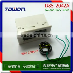 White Cover D85-2042A AC80-300V 100A Amp Volt Combo Meter With 100A Current Transformer thumbnail-2