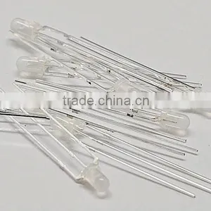 Red and Blue BI-COLOR LED Diode 3MM Round With Domed Top Light Emitting Diode ( Lens Color Diffused White ) thumbnail-1