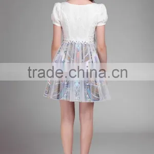 2015 High Quality Floral Printed Prom Dress Design thumbnail-3