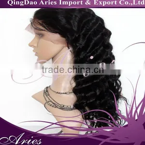 AAAAAGrade, Tangle Free, Factory Price, Brazilian Hair Deepwave Front Lace Wigs thumbnail-1