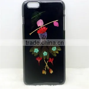 3D DIY Custom Flower Phone Case for Iphone 6, True Flower Grass Flip Phone Case, Indeed Flower Leaf Phone Cover thumbnail-2