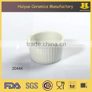 Ceramic White Color Round Mini Ramekin Dessert Ramekin thumbnail-1