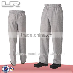 LR Basic Baggy Zipper Fly Small Checkered Chef Pants thumbnail-1