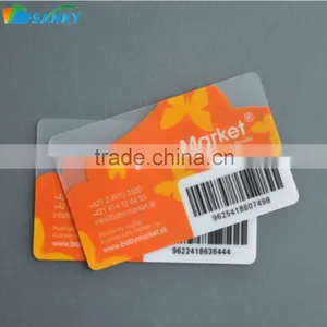 30Mil Frosted Transparent Clear Plastic Card thumbnail-3