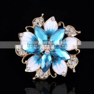 Wedding Bouquet Rhinestone Flower Brooch Pins,glasses Wholesale Colorful Rhinestone Brooch Pin for Dresses thumbnail-1