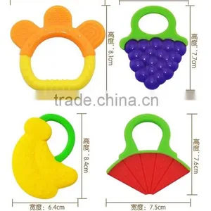 BPA Free Food Grade Custom Made Silicone Baby Teether thumbnail-3