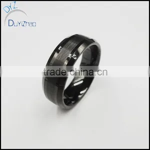 8mm Tungsten Carbide Ring Black Tungsten Ring Popular Tungsten Ring thumbnail-1