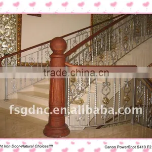 Industrial Safe Wrought Iron Staircase Railing thumbnail-1