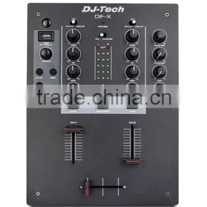 2- Channel dj Box Mixer/live Show/club/bar 100 to 240 V AC Input Mixer Built-in Bluetooth Receiver Mixer thumbnail-2