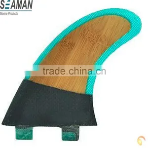 Bamboo Core Surfboard Thruster Fins Surf Fin thumbnail-1