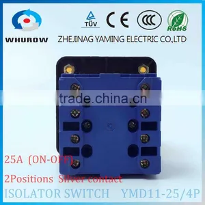Isolator Switch YMD11-25/4P Load Break Switch Universal Power Cut off Switch 25A 4 Phase Changeover Cam Switch Sliver Contacts thumbnail-4