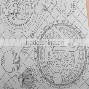 2015 Hot Sale Chinese Version Decompression Hand-painted Secret Garden Fantasy DreamColoring Book thumbnail-5