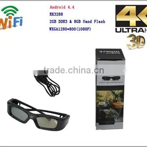 2.4G 5G Wifi RK3288 Android 4.4 Portable Projector With WXGA 1280*800 thumbnail-3
