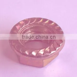 DIN6923 Flange Nuts,Yellow Zinc thumbnail-1