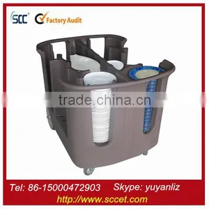 Catering Plastic Plate Dolly With 4 Dividers for Plate Loading thumbnail-1