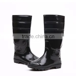 2016 Hot Selling Cheap Black Pvc Rain Boots Without Steel Toe, Cheap Plastic Pvc Rain Boots thumbnail-2