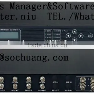 6*DVB-S2 to 4 QAM TransModulator With MUX-Scrambler(6*DVB-S/S2+6*ASI In,4*DVB-C RF Out) thumbnail-1