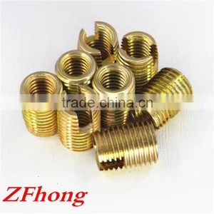 Carbon Steel Wiht Yellow Zinc 302 Type Slotted Self Tapping Thread Insert m2 M2.5 m3 m4 m5 m6 m8 M10 M12 M14 M16 thumbnail-4