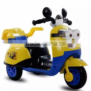 Cute Sytle Despicable Me Battery Kids Ride On 3 Wheel Powered Bicycle thumbnail-1