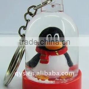 Mini Snow Globe Key Chain/Key Ring thumbnail-1