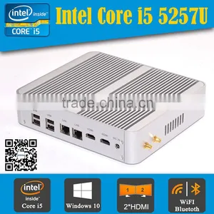 HYSTOU i5 Mini Computers Windows 10 With Intel Core i5 -5257u 2.7G Intel HD 6100 Support Ultra HD 4K Resolution USB WIFI HDMI thumbnail-1