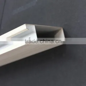 Good Hardness Wood Grain Suspended Metal Strip Ceiling Aluminum Square Tube Screen Ceiling Tiles thumbnail-2