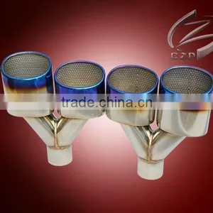 Exhaust Tip-Universal TIP 60mm Pipe (116mm +85mm )tip thumbnail-1