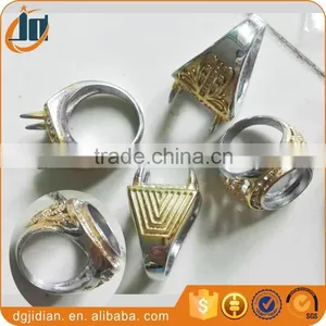Gold Plating Mens Titanium Ring Without Stone thumbnail-1