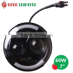 Hi/Low 60W Jeep Wrangler 7inch Led Headlight With DOT Certificate thumbnail-4
