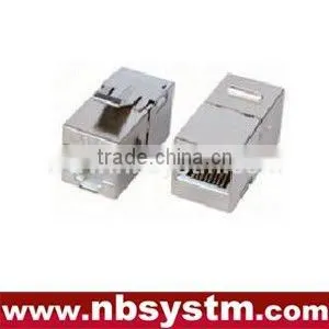 STP Rj45 Cat5e In-line Keystone Jack thumbnail-1