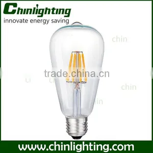 St64 E27 6w 8w Dimmable Led Filament Bulb 140lm/w Led Filament Bulb Light 3.5w St64 St64 Edison Bulb220v 6w Carbon Filament Lamp thumbnail-1