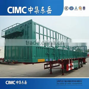 Algeria Import From Chian CIMC Stake Fence Semi Truck Trailer thumbnail-1
