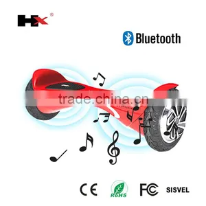 HX UL2272 Cheap 2 Wheels Self Balancing Scooter Samsung Battery With Colorful LED and Bluetooth Speaker thumbnail-3