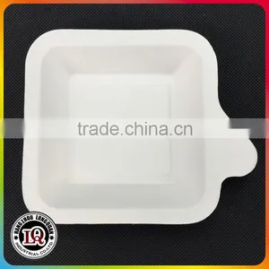 Biodegradable Bagasse Small Cake Tray With Handle thumbnail-1