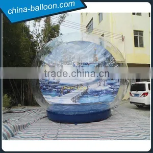 Christmas Inflatable Snow Globe in Human Size, Inflatable Transparent Globe Tent Quality Choice thumbnail-2