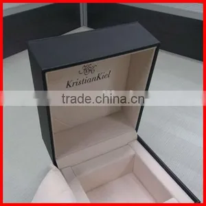 Luxury Elegant High Quality Custom Logo Printed Jewerly Box With Wool Mat thumbnail-1