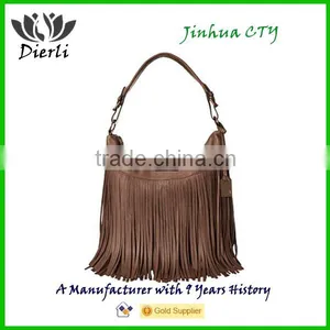 Fringe Tassel Handbags Shoulder Bag Big Size for Ladies thumbnail-3