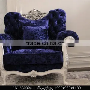 High Density PU Foam Sofas, 1+2+3 Wooden Hand Carving Living Room Sofas thumbnail-3