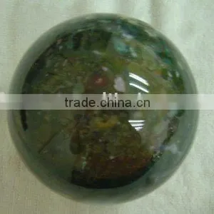 100mm Round Natural Decoration Blood Stone Gemstone Ball thumbnail-1