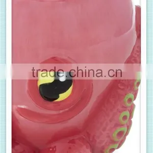 Ceramic Handpainted Pink 3d Octopus Mug With Octopus Design thumbnail-3