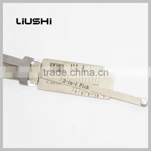 Locksmith Tool BW9MH Car Door Locks Pick 2-in-1 Tool Lishi Decoder Lishi 2 in 1locksmith Tools thumbnail-4