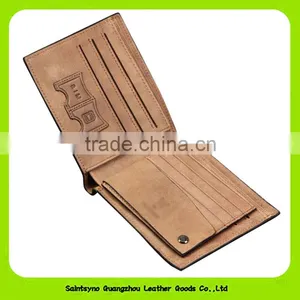 Fashion Vintage Men Leather Bifold Wallet Genuine Leather Wallet 16413 thumbnail-2
