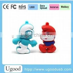 Customized Gift USB Flash Drive,Hot Item Cute PVC USB Pen Drive, OEM Rubber USB Storage With 2GB,4GB,8GB Real Capacity thumbnail-1