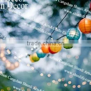 Chinese Round Paper Lantern for Christmas Decoration thumbnail-5