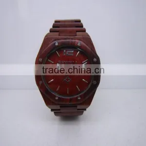 100% Natural Wood Watch Red Sandal Wood Unisex Style Japan Movement Water Proof Natural Wood Watch thumbnail-4