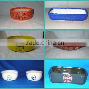 Chinese Ceramic Flower Pot Glazed Flowerpot Planter for Garden Ornamental Decoration thumbnail-1