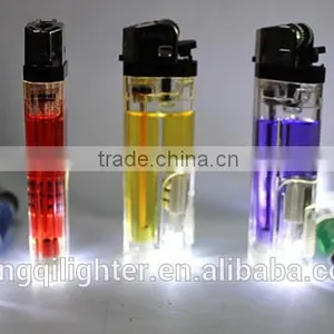 Refillable Color Gas Flint Lighter LED thumbnail-4
